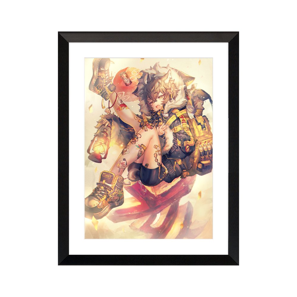 (Goods - High Resolution Print) Boys Gallery Shigaraki Chara-fine Inoshishi A4 Size (Signed by the Artist) Animate International