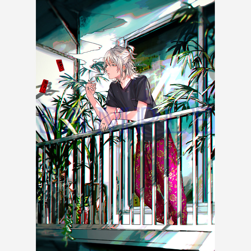 (Goods - High Resolution Print) Boys Gallery Uriurita Chara-fine Veranda de Ippuku A4 Size (Signed by the Artist) Animate International