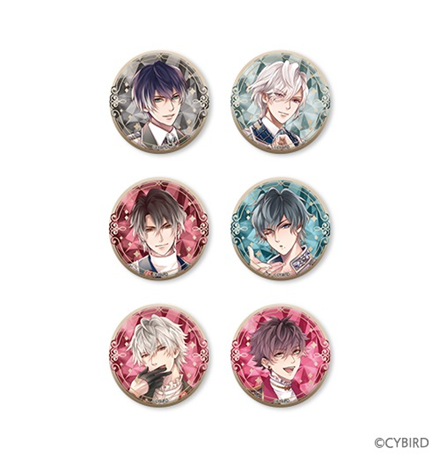 [※Blind](Goods - Badge) Ikemen Vampire: Temptation in the Dark Trading Jewel Button Badge Festival ver.